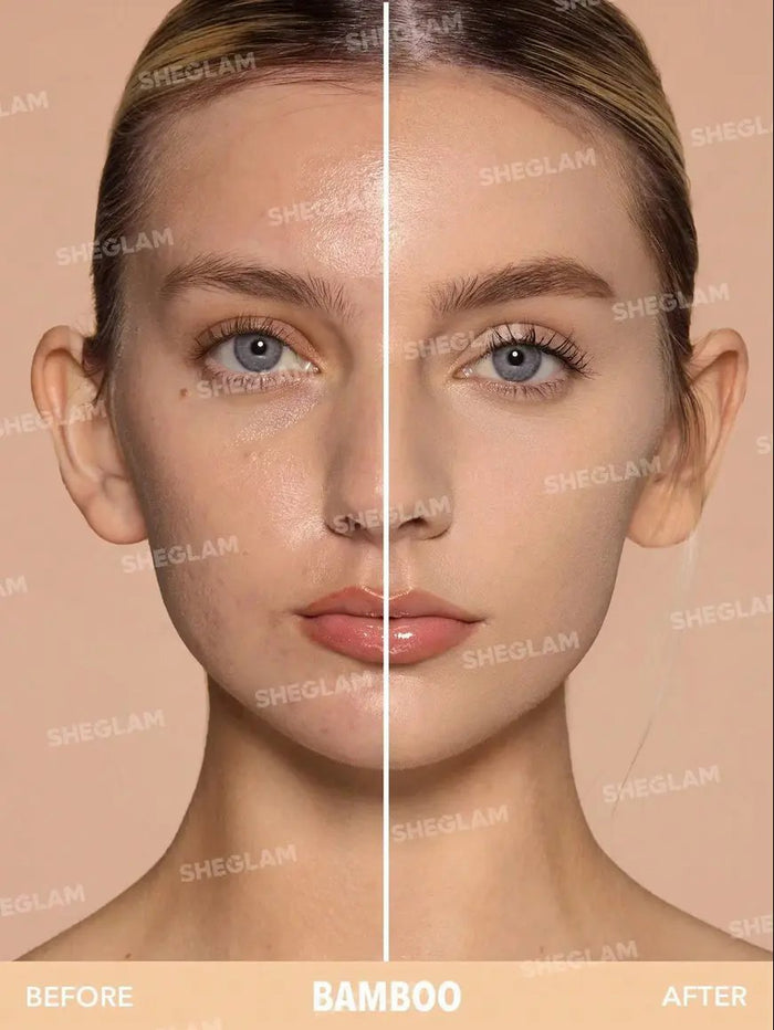 Sheglam Skin-Focus High Coverage Powder Foundation -Bamboo 11gm