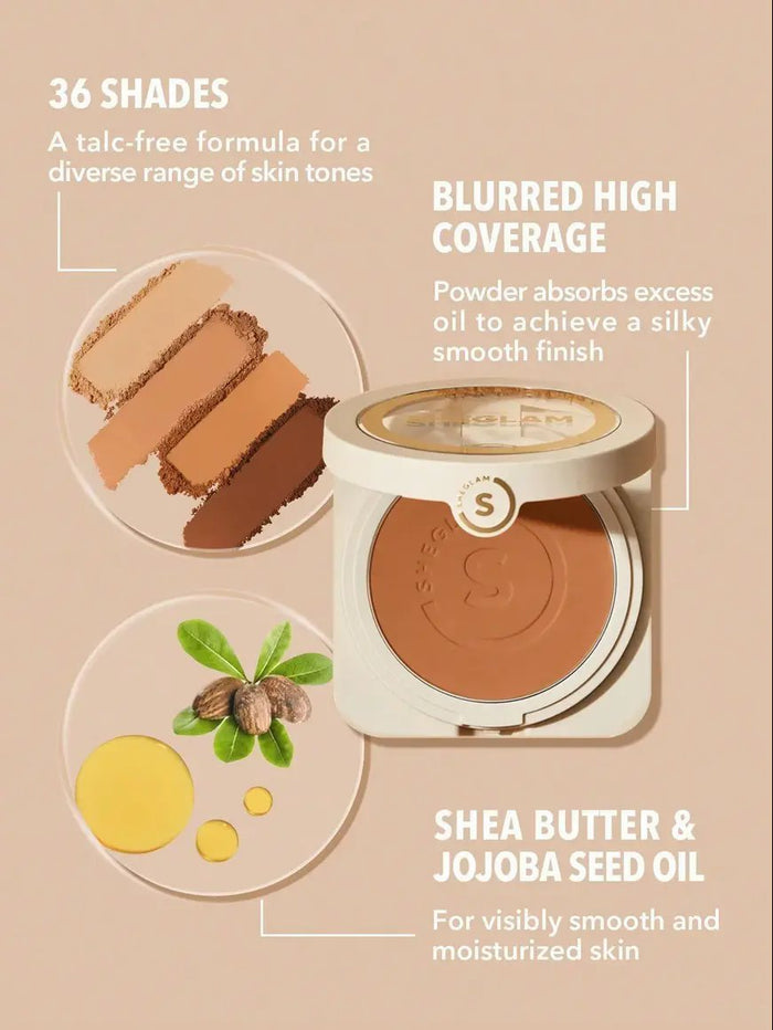 Sheglam Skin-Focus High Coverage Powder Foundation -Sand
