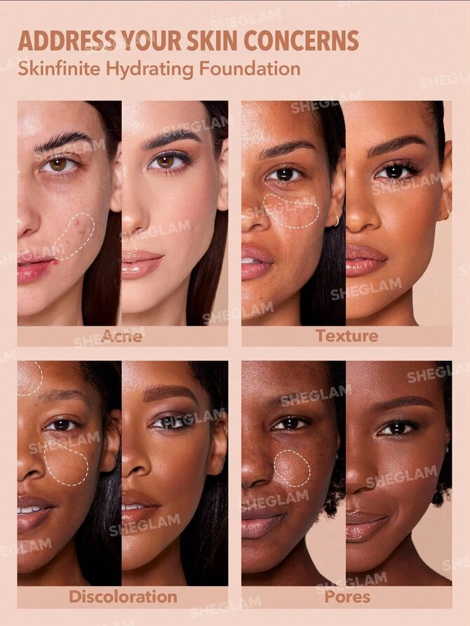 Sheglam Skinfinite Hydrating Foundation- Sand