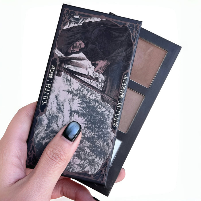 SHELLWE MAKEUP Lilith Luperca 3-color Highlighter Contour Palette T4430