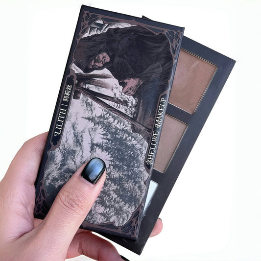 SHELLWE MAKEUP Lilith Luperca 3-color Highlighter Contour Palette T4430