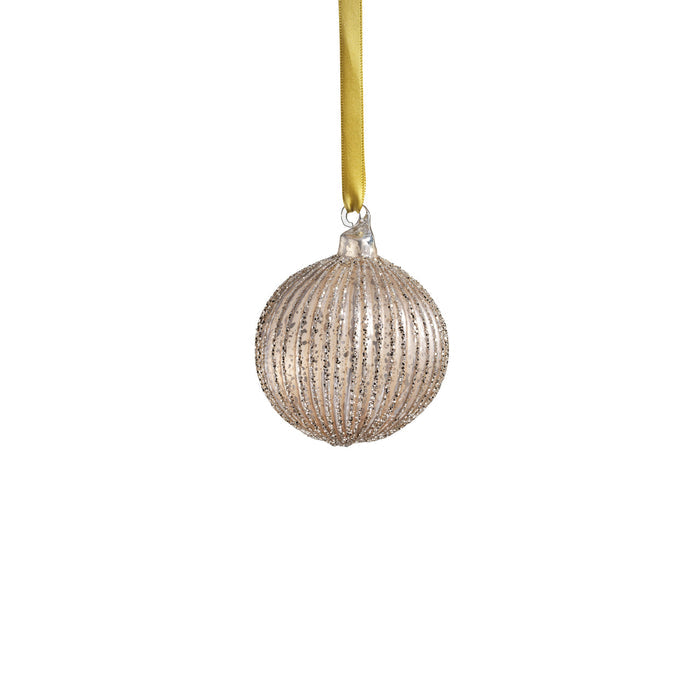 Shimmering Charm Glass Ornament - Gold - Ornaments by Carlyle Avenue