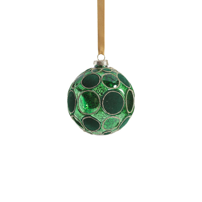 Shiny Whisper Glass Ornament - Green