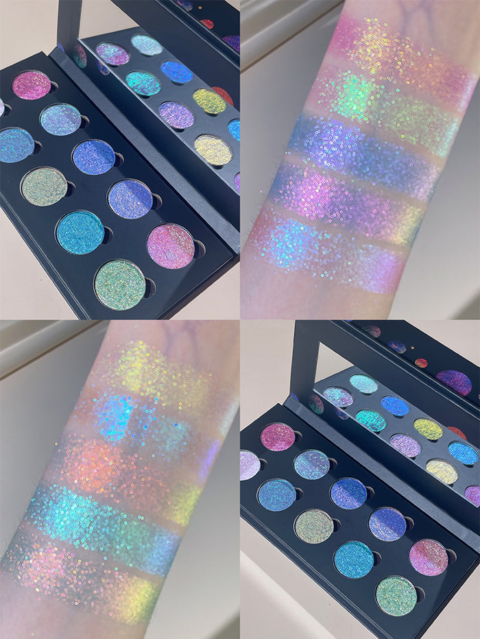 SHIZHUANG Extreme Daylight Full Chameleon 10 Color Eyeshadow Palette T3886