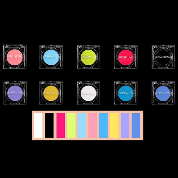 SHIZHUANG Highly Pigmented Monochrome Matte Eyeshadow T4007