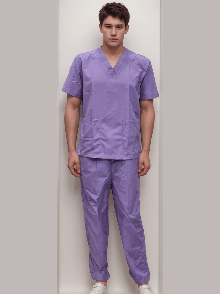 Scrub Dress Lavender - Stylish & Comfortable Medical Attire - J R GARMENTS