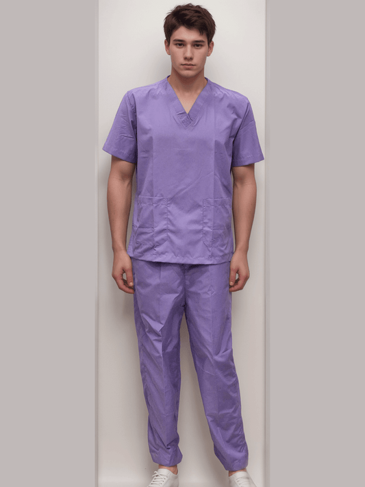 Scrub Dress Lavender - Stylish & Comfortable Medical Attire - J R GARMENTS