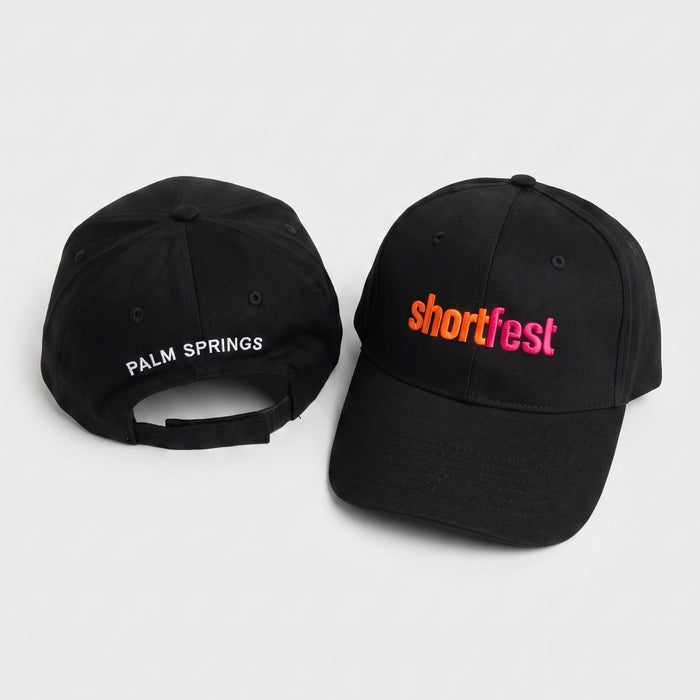 Shortfest Embroidered Logo Baseball Cap - Black