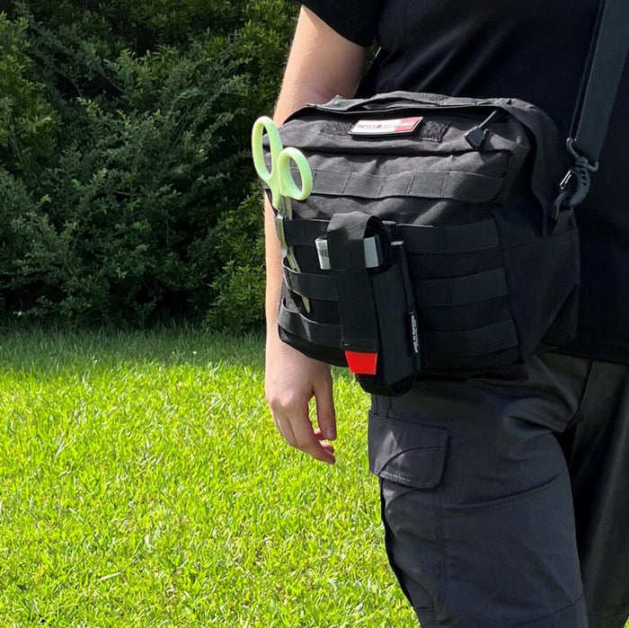 Rescue Essentials Shoulder Utility Bag, in use