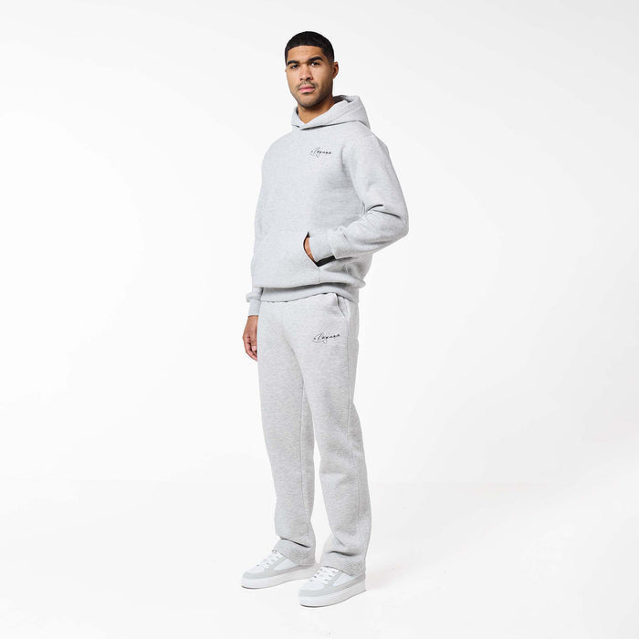Signature Studios Open Hem Tracksuit | Grey Marl