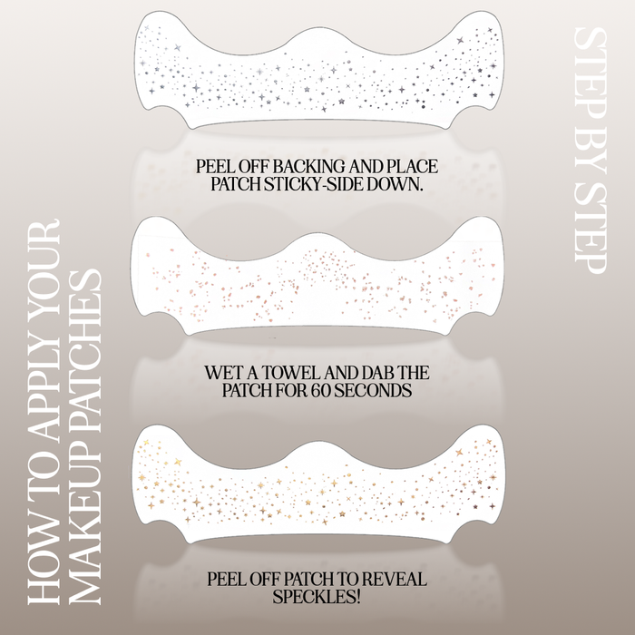Silver Stardust Speckle Makeup Patches
