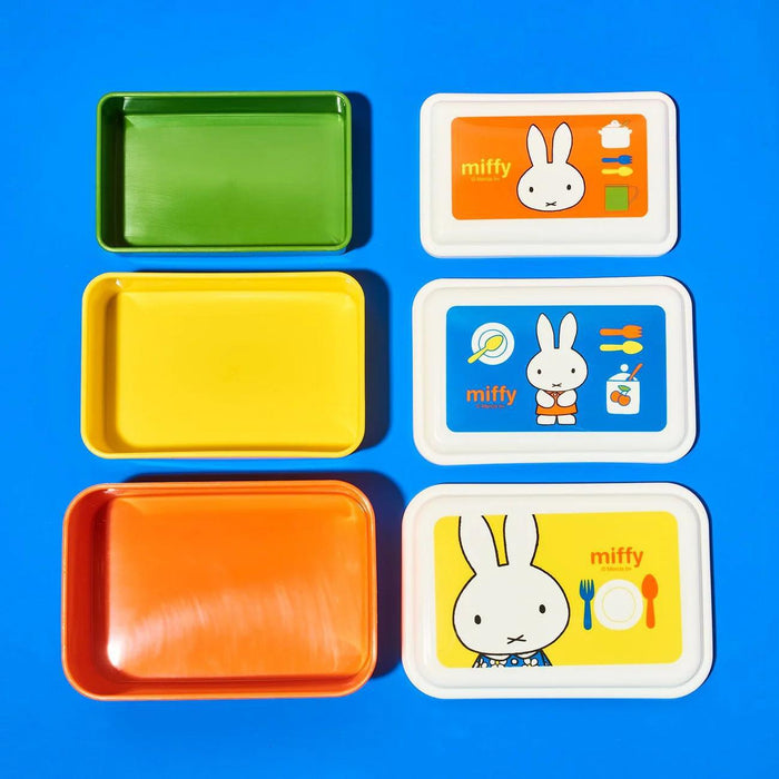 Skater Miffy Food Container 3 pcs Set