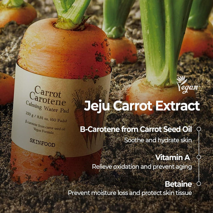 Skinfood Carrot Carotene Calming Water Pad 60 pads