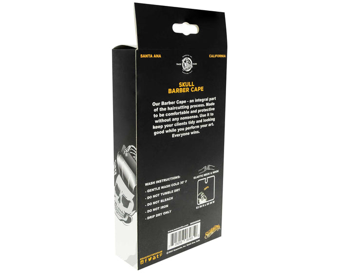 Skull Barber Cape - Packaging