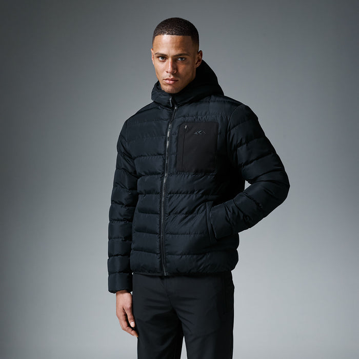 Slim Quilted Puffer | Black