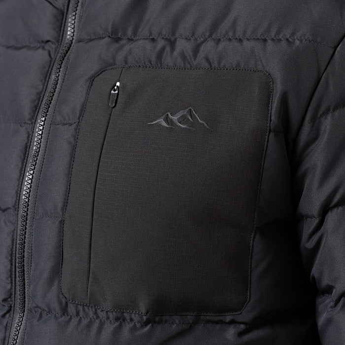 Slim Quilted Puffer | Black