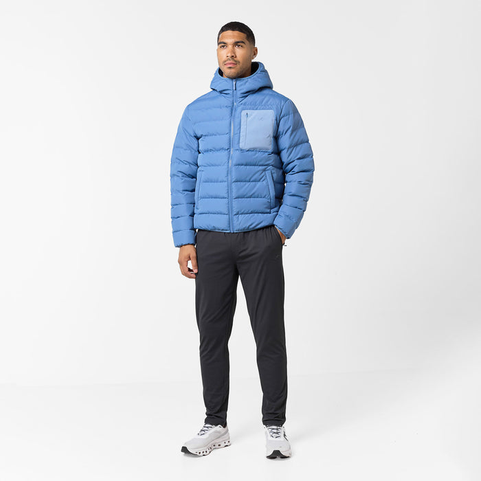 Slim Quilted Puffer | Washed Blue