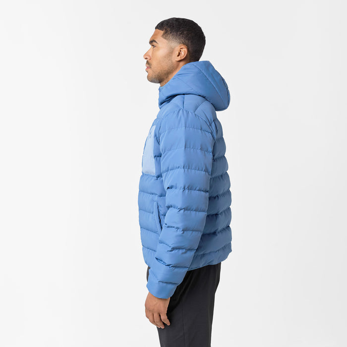 Slim Quilted Puffer | Washed Blue
