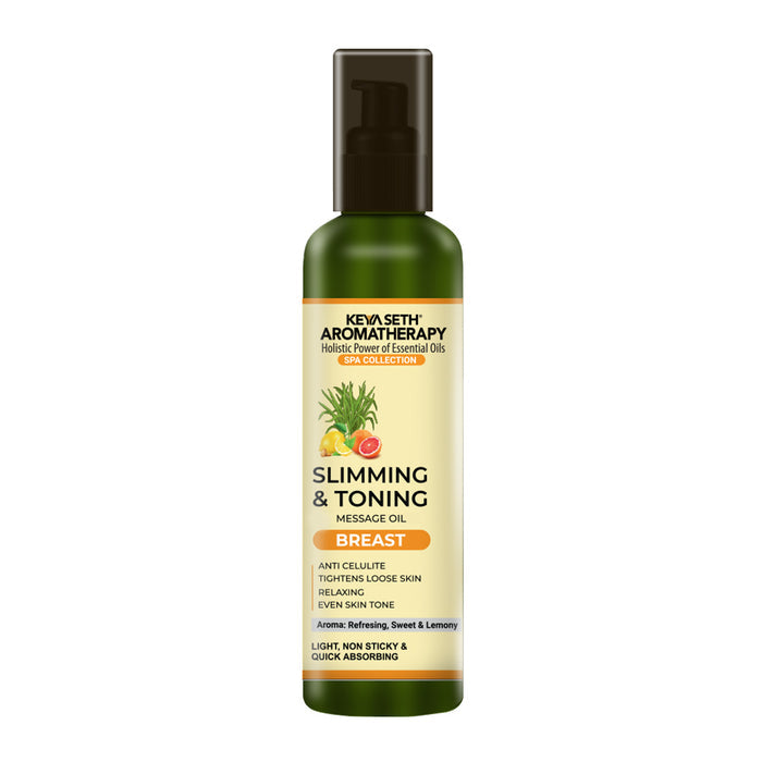 Slimming & Toning Breast Massage Oil - Anti-Cellulite, Tightens Loose Skin, Relaxing - Keya Seth Aromatherapy