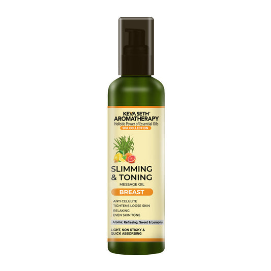 Slimming & Toning Breast Massage Oil - Anti-Cellulite, Tightens Loose Skin, Relaxing - Keya Seth Aromatherapy