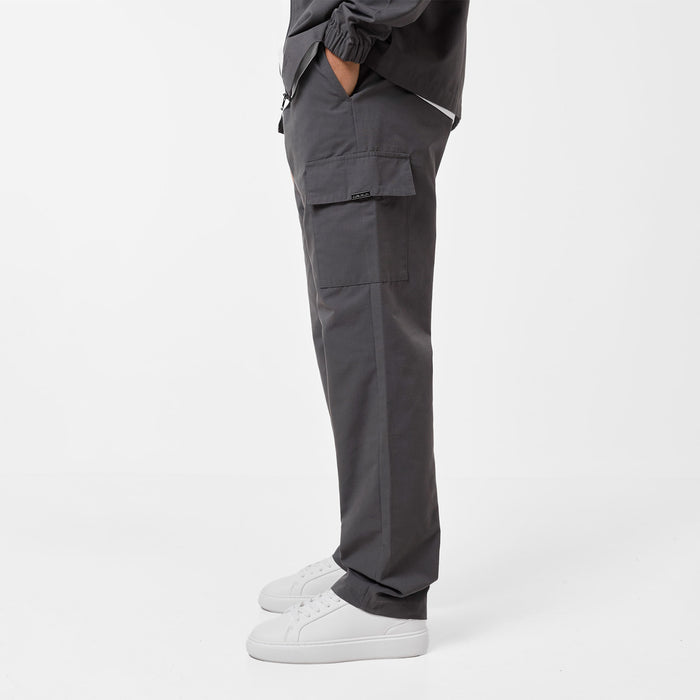 Smart Utility Open Hem Trouser | Charcoal