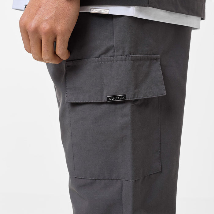Smart Utility Open Hem Trouser | Charcoal