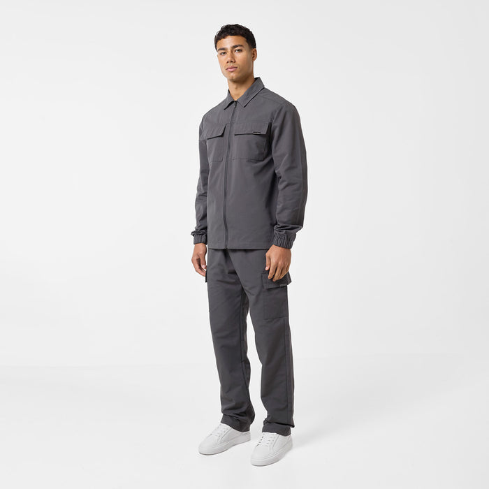 Smart Utility Open Hem Trouser | Charcoal