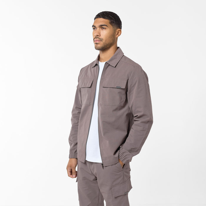 Smart Utility Overshirt | Brown