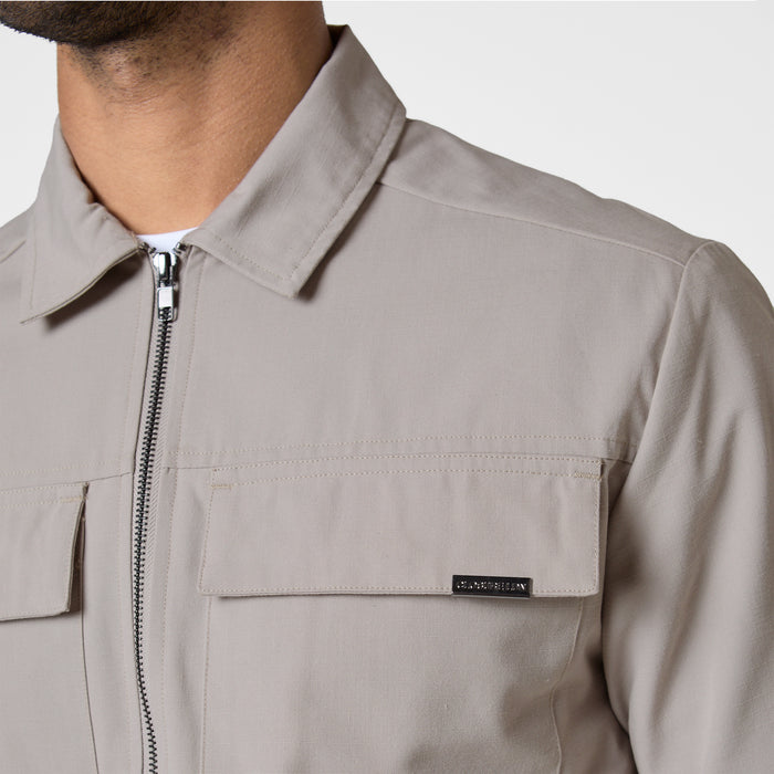 Smart Utility Overshirt | Washed Stone