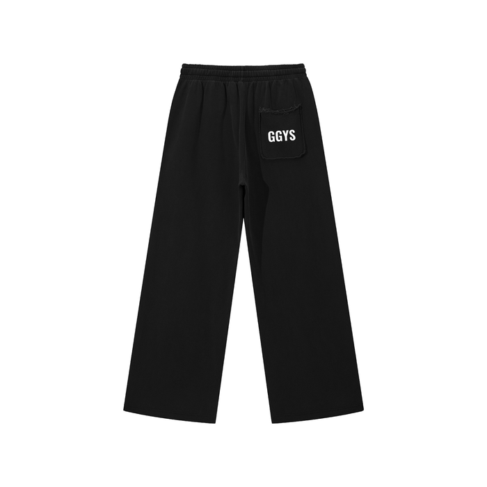 Snow Washed Raw Edge Sweatpants