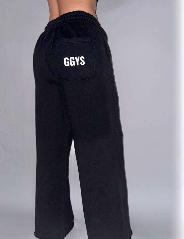 Snow Washed Raw Edge Sweatpants
