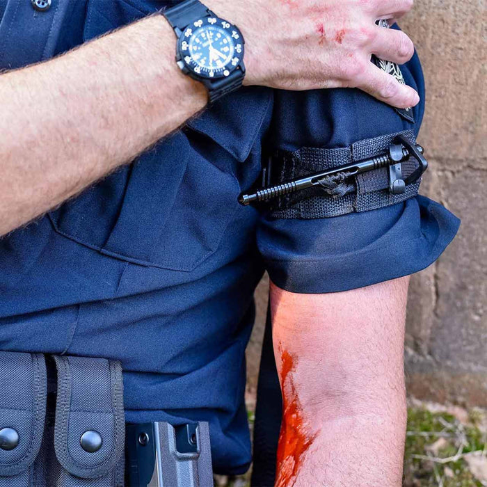 SOF Tourniquet - Generation 5 in use on police officer's arm