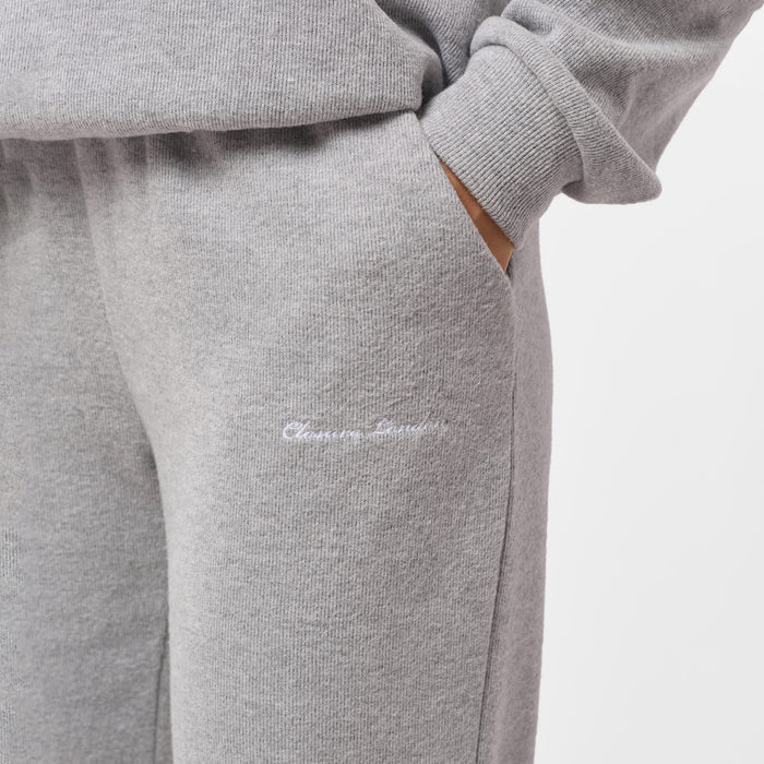 Soft Knit Wide Leg Pant I Grey Marl