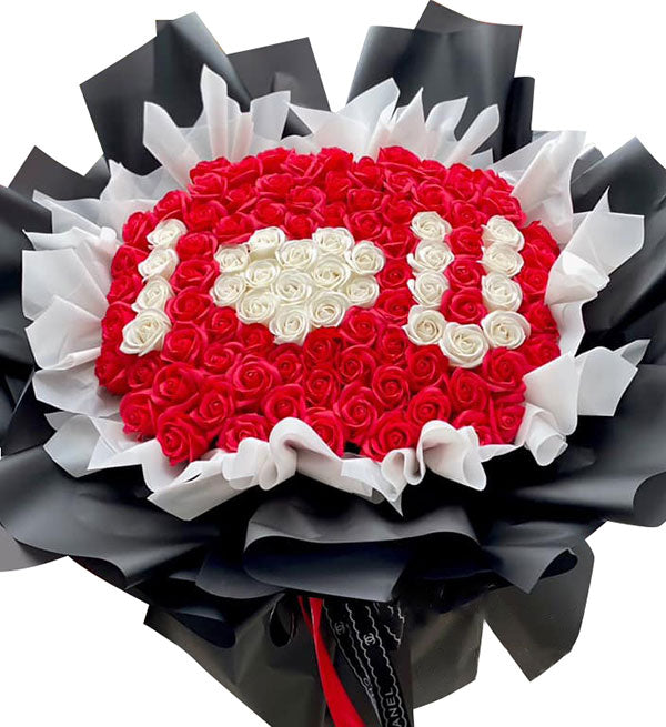 special waxed roses valentine 07
