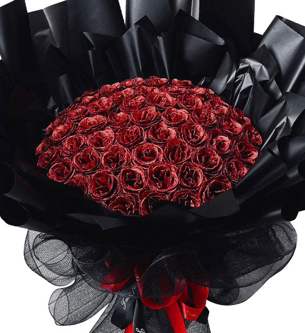 special waxed roses valentine 08