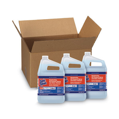 SPIC AND SPAN Disinfecting All-Purpose Spray and Glass Cleaner, Fresh Scent, 3/CS
