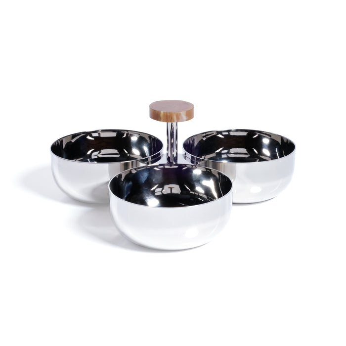 Spiga Condiment Set - Nickel & Amber - Barware by Carlyle Avenue