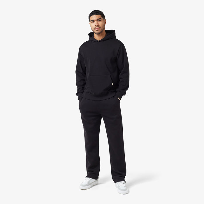 Split Open Hem Jogger | Black
