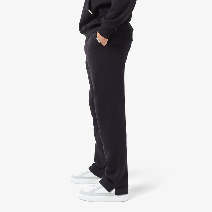 Split Open Hem Jogger | Black