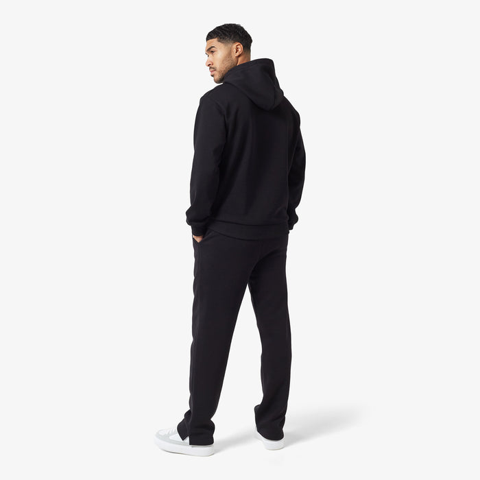 Split Open Hem Jogger | Black