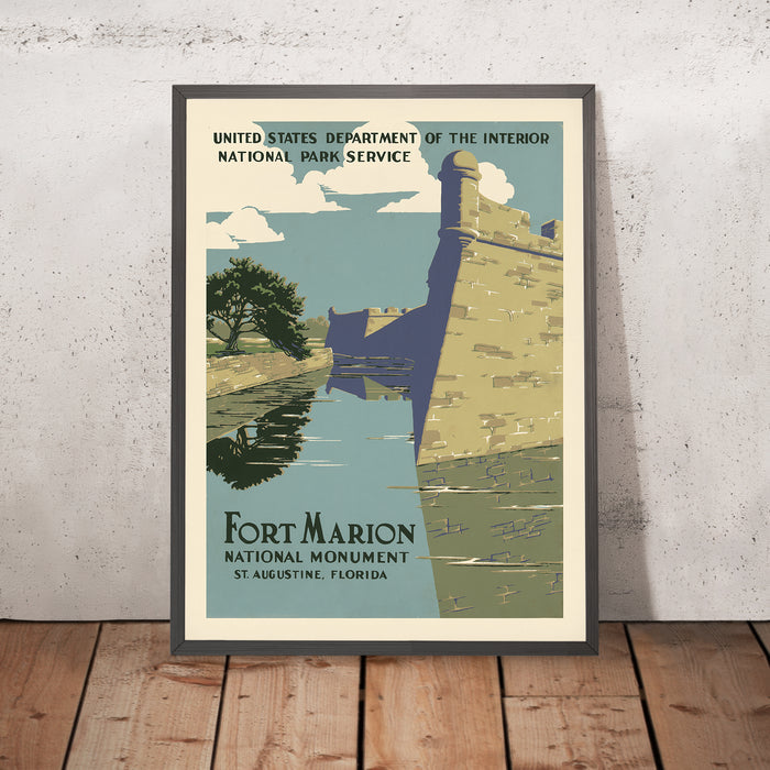 A framed image of
