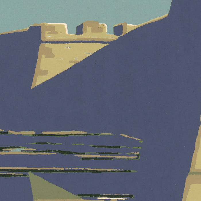 St. Augustine, Florida Travel Poster: Fort Marion by Chester Don Powell, 1938