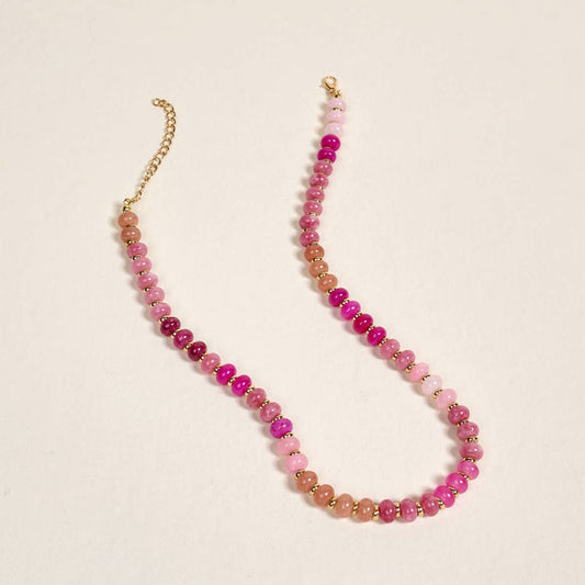 Stone Candy Necklace - Pretty Pinks