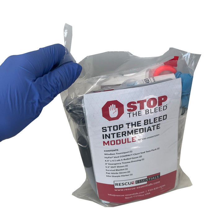 Intermediate Stop the Bleed Module being opened