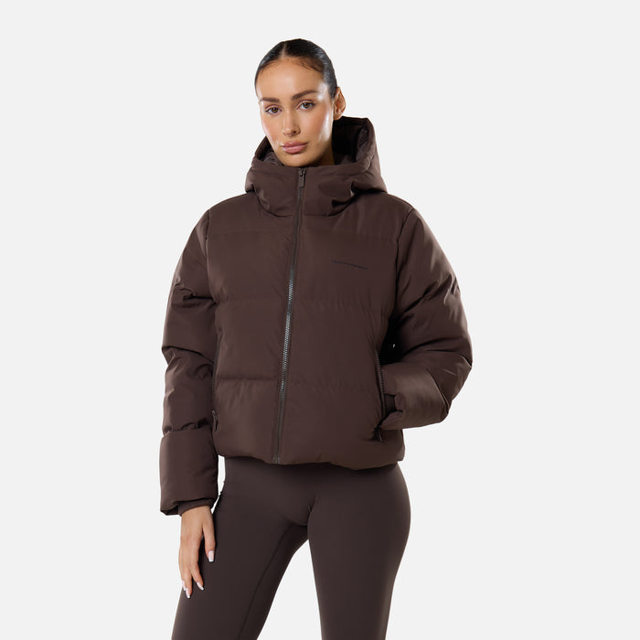 Storm Cuff Puffer | Coffee
