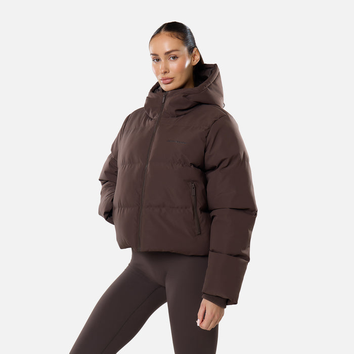 Storm Cuff Puffer | Coffee