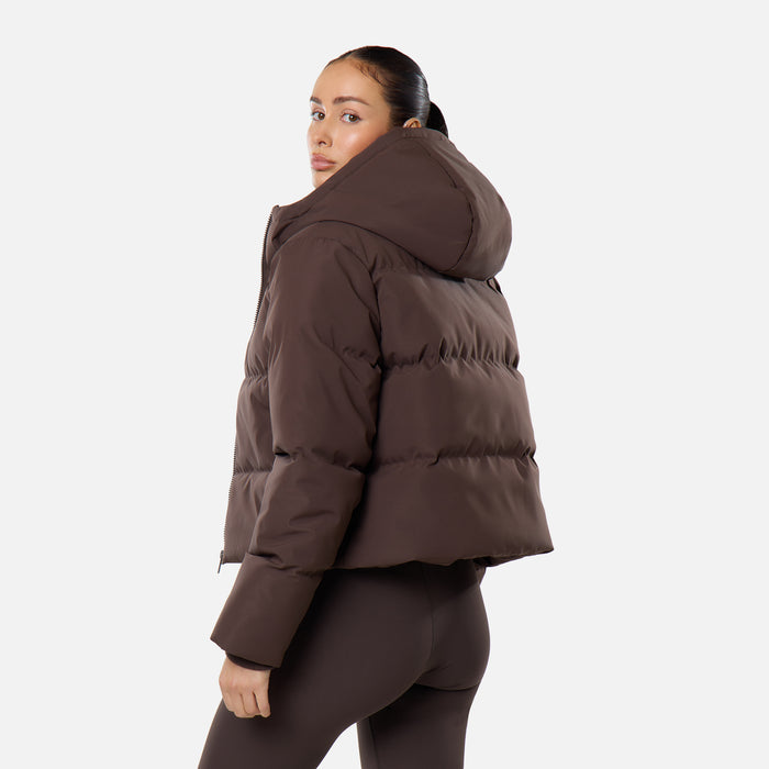 Storm Cuff Puffer | Coffee