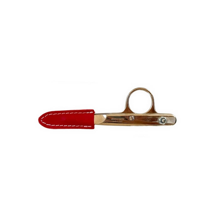 Studio Carta Thread Clipper With Leather Pouch - Red