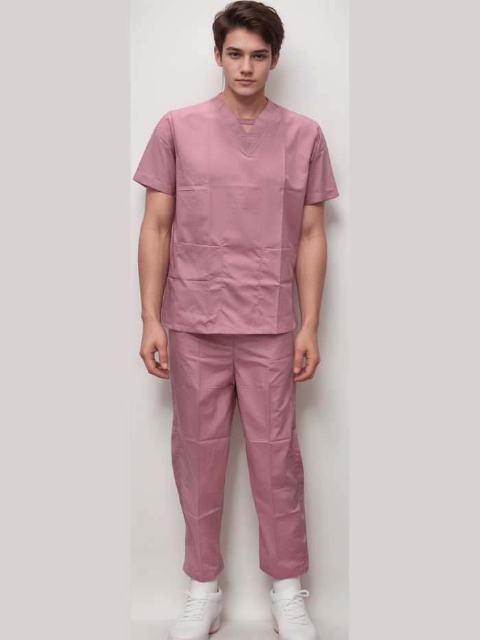 Scrub Dress Pink - J R GARMENTS