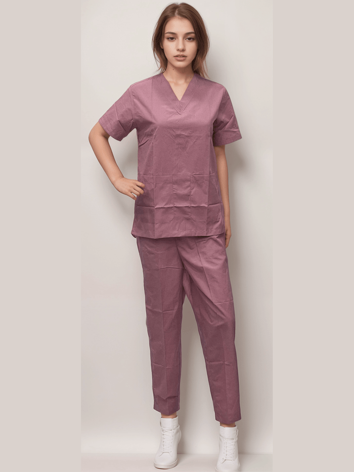Scrub Dress Pink - J R GARMENTS